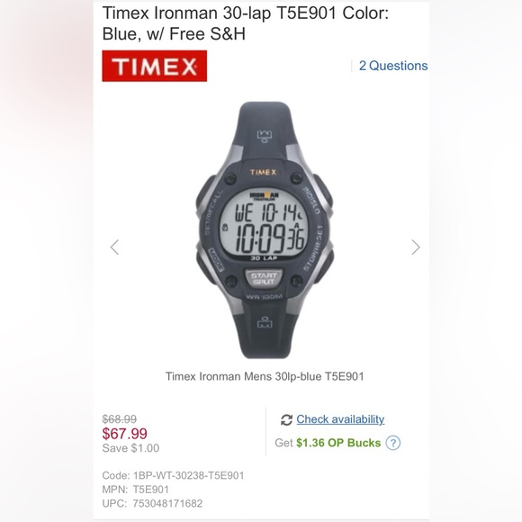 TimeX Ironman watch - Picture 7 of 8